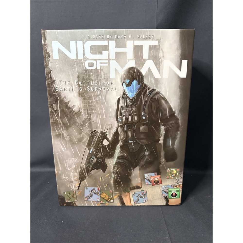Flying Pig Boardgame Night of Man (Kickstarter Ed) Unpunched Bag Sealed